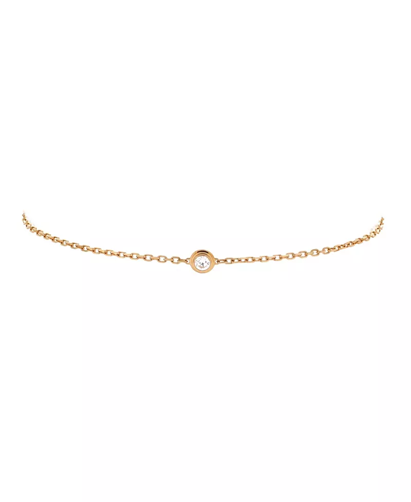 Pre-Owned Cartier Medium D'Amour Bracelet 18K Gold and Diamond