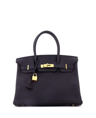 Birkin 30 Handbag Black Togo with Gold Hardware