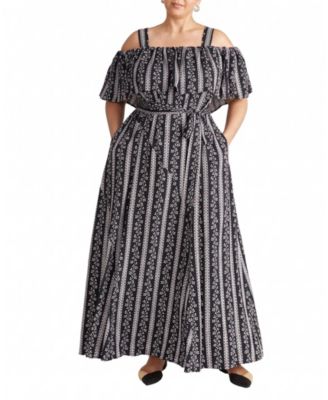 Women's Plus Lisbon Convertible Stretch Cupro Maxi Dress