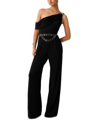 Ramy Brook Valery One Shoulder Wide Leg Jumpsuit