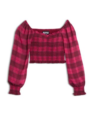 Girls' Chloe Sheer Sleeve Top - Big Kid