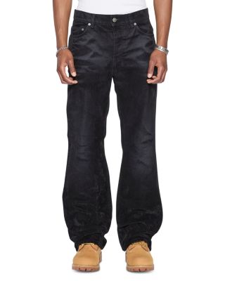 Toro Relaxed Boot Fit Flocked 32" Jeans in Black