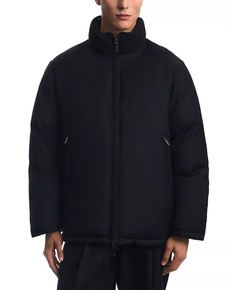 Emporio Armani Reversible Stand Collar Down Jacket