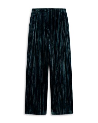 Pleated Velvet Pants