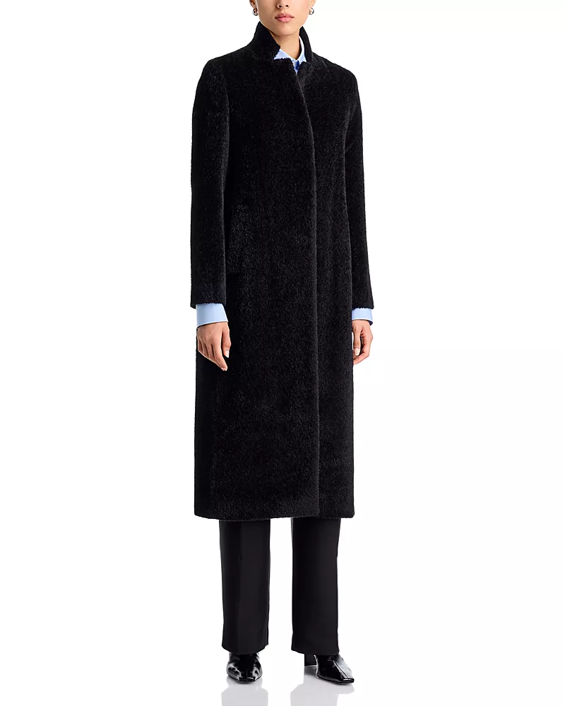 Cinzia Rocca Stand Collar Long Coat