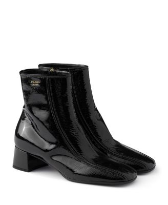 Prada Women's Patent Naplak Leather Booties