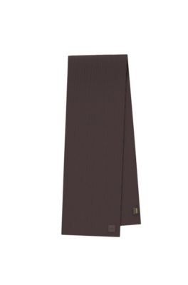 Foxon Ribbed Wool Blend Scarf