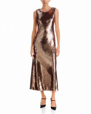 Evelyn Sequin Midi Dress