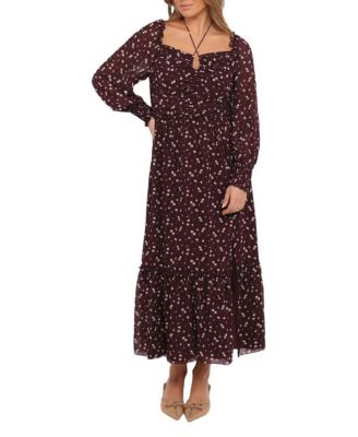  Keziah Long Sleeve Maxi Dress