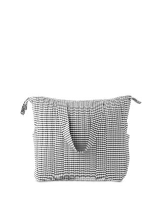 Gingham Convertible Cotton Diaper Bag