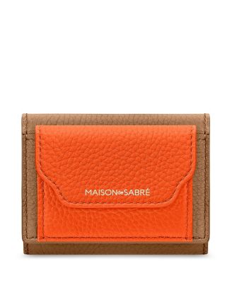 Leather Compact Trifold Wallet