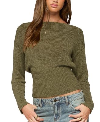 Tezi Boat Neck Light Knit Top
