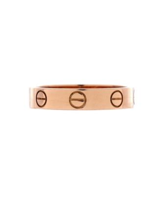  Love Wedding Band Ring 18K Rose Gold