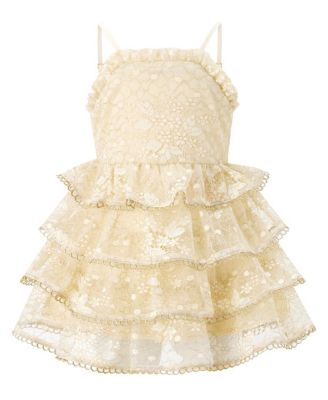  Girls' Tanya Lace Frill Maxi Dress - Baby