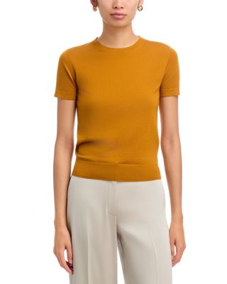 Lightweight Wool Short Sleeve Top