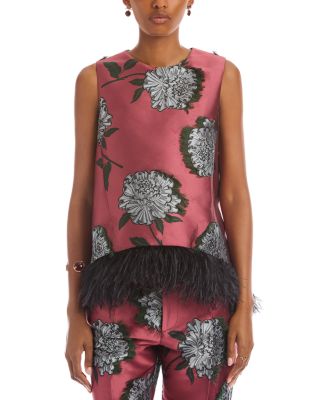 La Scala Feather Trim Shell