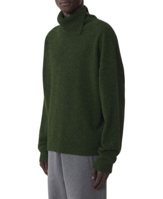  Button-Neck Cashmere Sweater