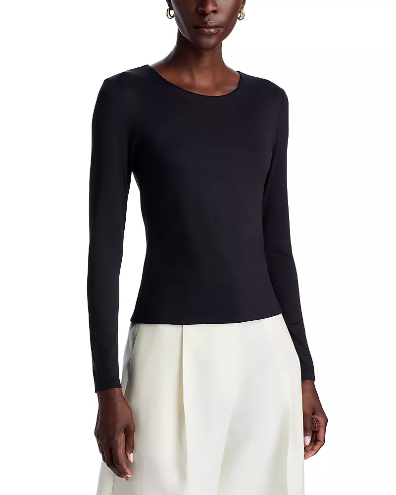 Kobi Halperin Bruce Scoop Neck Long Sleeve Tee