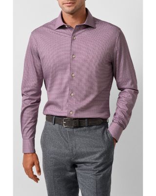 Cotton Check Knit Sport Shirt