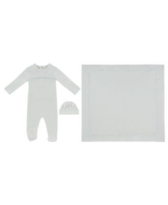  Boys' Mon Bebe D'Amour Footie, Hat & Blanket Set - Baby