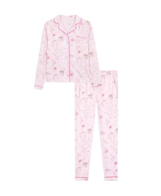 Girls' Blush Club Long Sleeve Tight Fitting Jersey Pajama Set - Little Kid, Big Kid