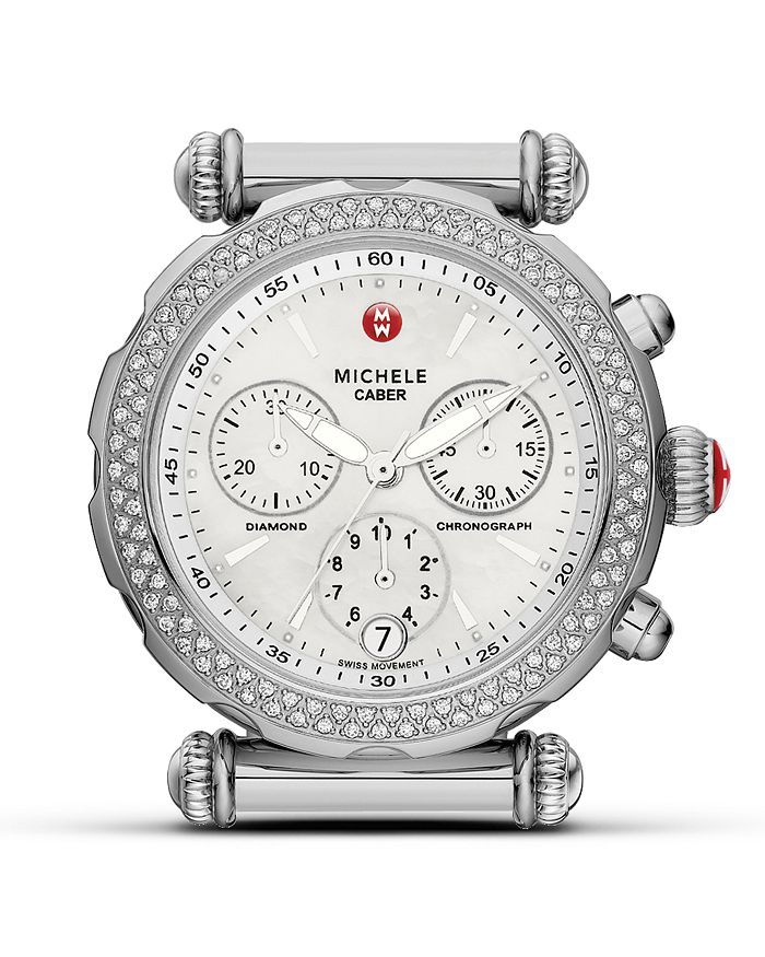 MICHELE Caber Sport Diamond Stainless Steel Watch Head 18mm Bloomingdale s