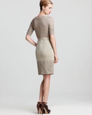 Alberta Ferretti Philosophy di Dress - Lace Trim | Bloomingdale's