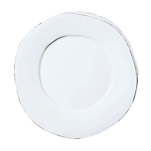 Photos - Plate Vietri Lastra Dinner  White LAS-2600W