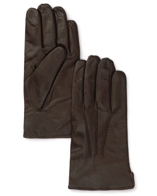 Cashmere Lined Leather Gloves - Exclusive