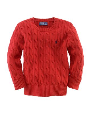 Ralph Lauren Boys' Classic Cable-Knit 