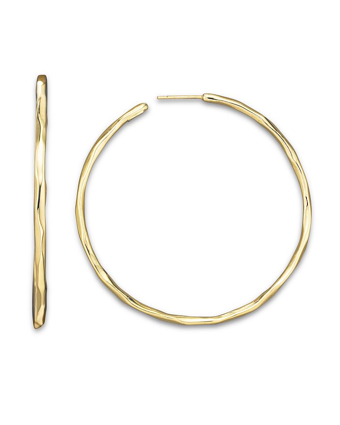 Shop Ippolita 18k Gold #4 Glamazon Faceted Hoops