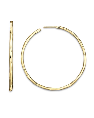 Ippolita 18K Gold #4 Glamazon Faceted Hoops