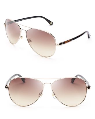 Michael Kors Women's Karmen Aviator Sunglasses | Bloomingdale's