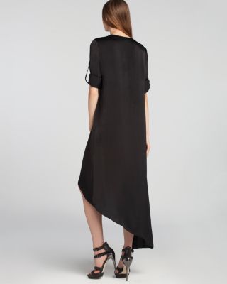 bcbg asymmetrical black dress Sparkling A-Line Asymmetrical Neck Sweetheart Floor-Length Evening Dre –  VOS LEE main image 0