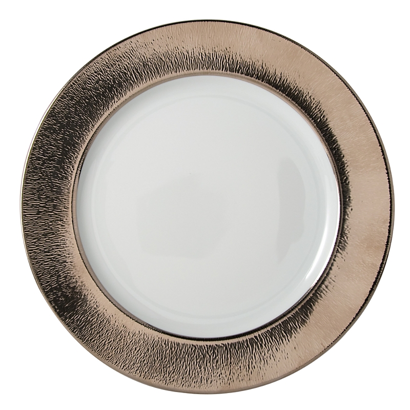 Bernardaud Dune Platinum Service Plate In Platinum