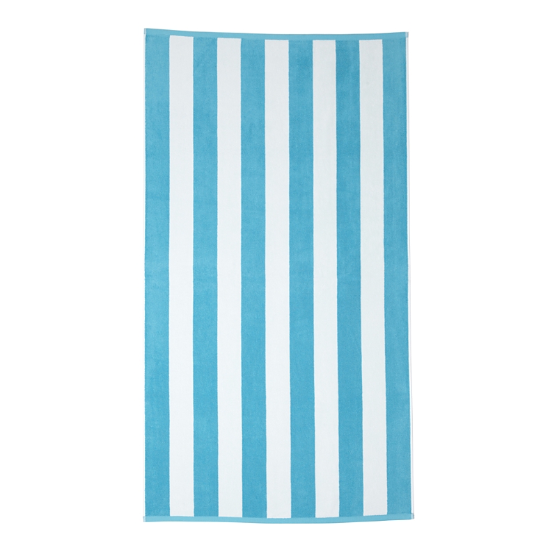 Kassatex Cabana Stripe Beach Towel In Blue