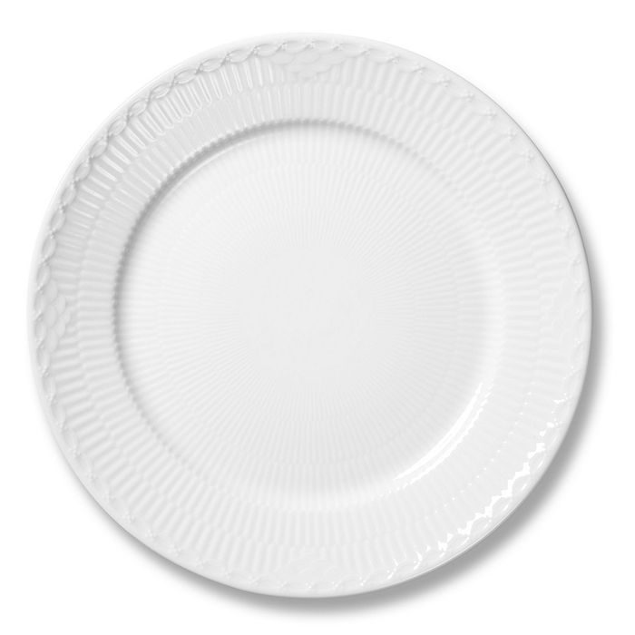Shop Royal Copenhagen White Fluted Half Lace Dinner Plate