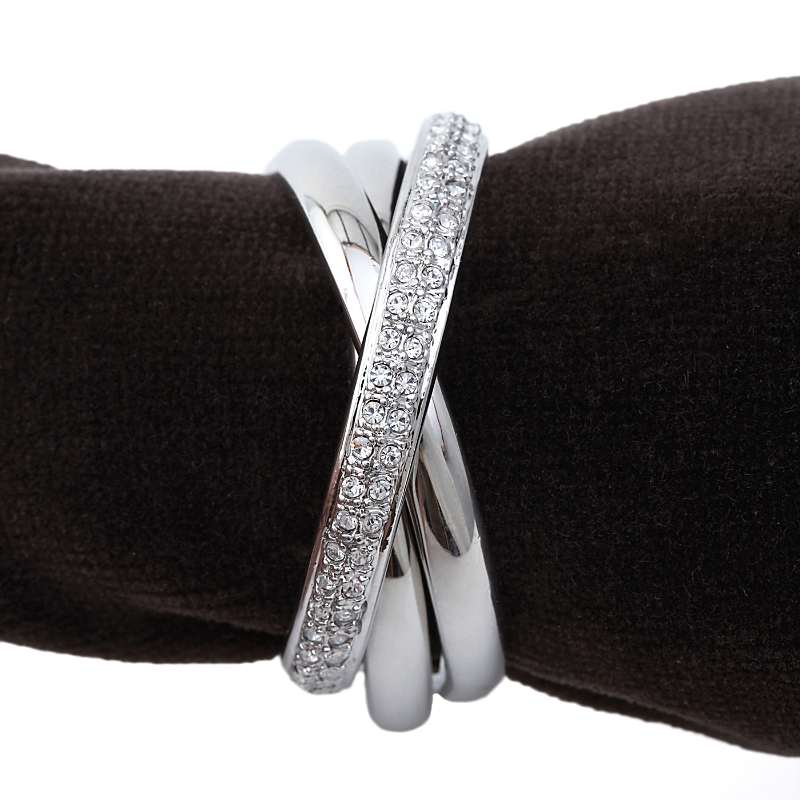 L'objet Napkin Jewels, Platinum Triple-ring, Set Of 4 In Platinum