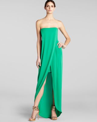 BCBGMAXAZRIA Gown - Strapless Open Front | Bloomingdale's Women