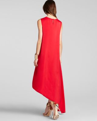 open lace back dress Lace & Jersey Gown Cabernet / 2