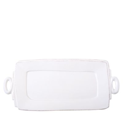 Lastra White Handled Rectangular Platter