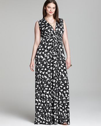 Rachel Pally White Label Plus Long Sleeveless Caftan Dress ...