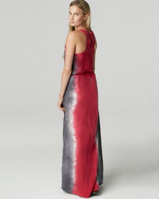 chinese dress ladies Rhea Purple Satin Strapless Maxi Dress main image 0