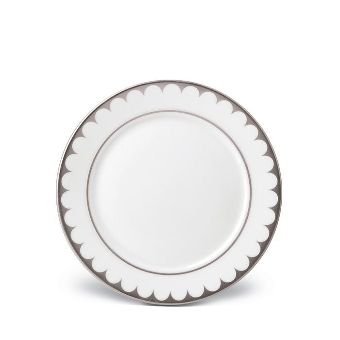 L'objet Aegean Filet Bread & Butter Plate In White/platinum
