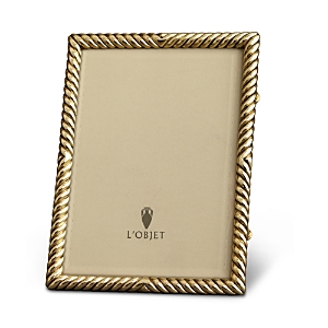 Shop L'objet Deco Twist Platinum Frame, 8 X 10 In Gold