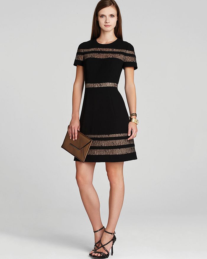 BCBGMAXAZRIA Dress Kalli Lace Inset Bloomingdale s