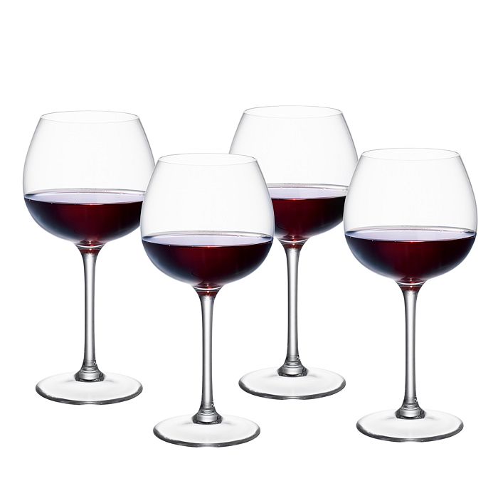 Shop Villeroy & Boch Purismo Red Wine Full Bodied Glass, Set Of 4 In Clear