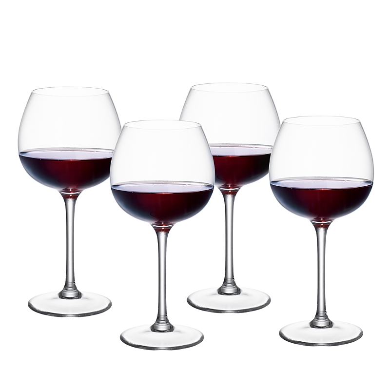 Villeroy & Boch Purismo Bar Set Of 4 Red Wine Glasses In Clear