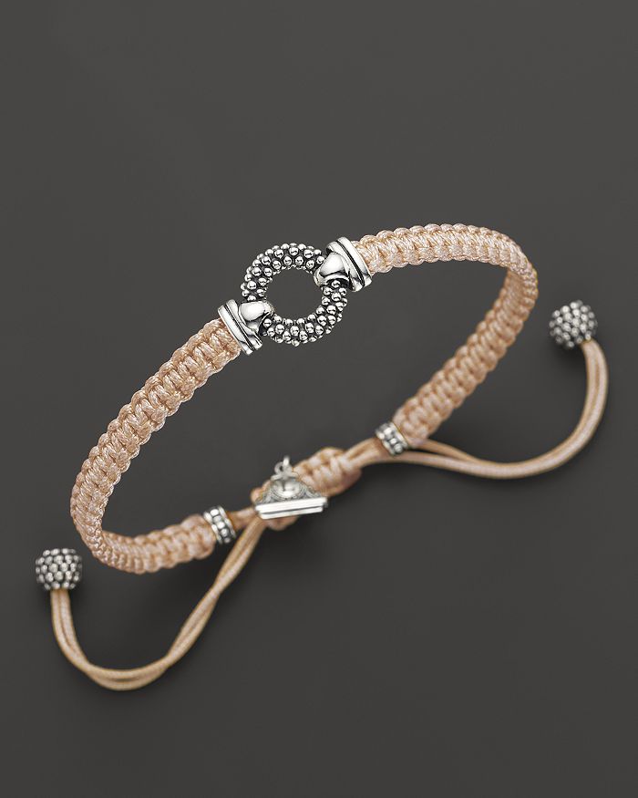 Lagos macrame top bracelet
