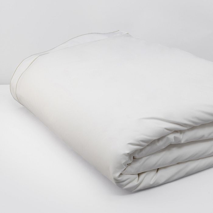 Matouk Ansonia Percale Duvet Cover, Full/queen In Almond